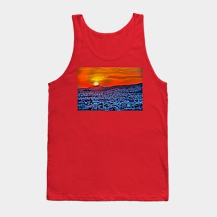 Greece. Athens. City at the sunset in psychedelic colors. Tank Top